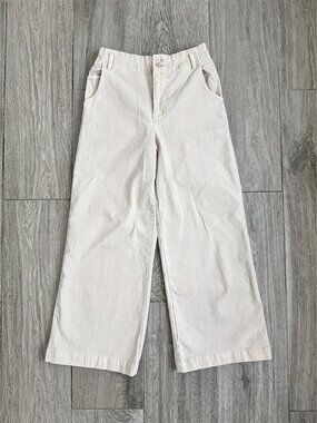 Like New YFB Young Fabulous & Broke Cream High Waisted Wide Leg Ankle Pants - XS